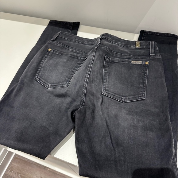 Brand new high waisted 7 for all man kind jeans in grey with great stretch - Picture 5 of 5